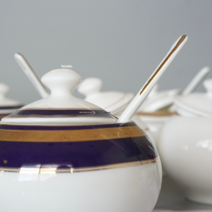 Sugar Pot with Lid and Spoon