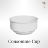 White Bone Consume Cup and Saucer